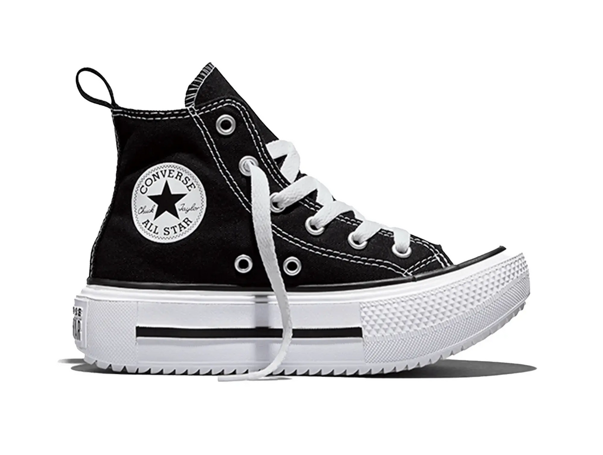 Zapatilla Converse Double Stack Niños Negro