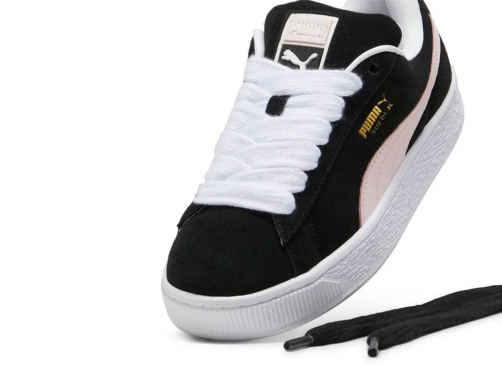 Zapatilla Puma Suede XL Mujer Negro-Rosado